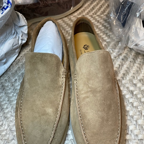 Loro Piana Men's Summer Walk Suede Loafers